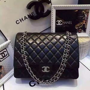 chanel maxi classic lambskin handbag #58601