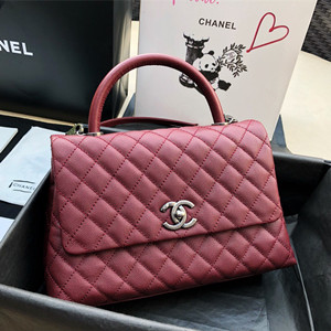 chanel flap bag with top handle