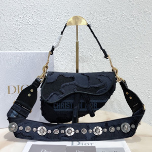 dior saddle camouflage embrodiered canvas bag