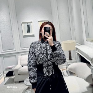 9A++ quality dior cropped bomber jacket