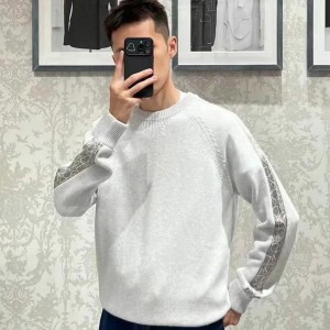 dior sweater with dior oblique inserts