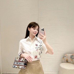 9A+ quality dior short buttoned blouse