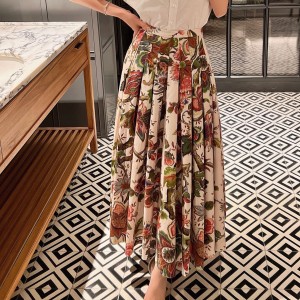 dior mid-length pleated skirt