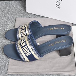 dior dway mule in embroidered cotton shoes