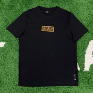 fendi black cotton t-shirt