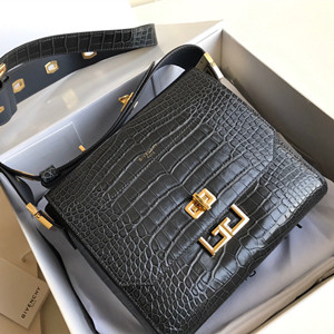 givenchy eden bag in crocodile-effect leather