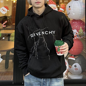 givenchy boxy fit sweatshirt in fleece with reflective artwork