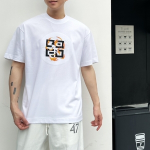 givenchy slim fit t-shirt in cotton with 4g dragon print