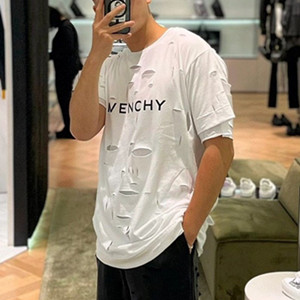 givenchy archetype oversized t-shirt with destroyed effect