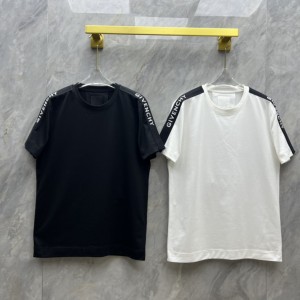 givenchy slim-fit t-shirt in cotton with givenchy bands