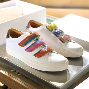 givenchy sneakers shoes in leather with velcro