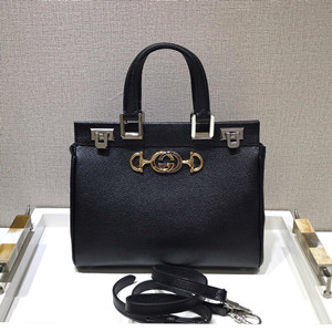 gucci zumi grainy leather small top handle bag #569712