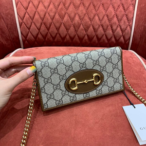 gucci horsebit 1955 wallet with chain #621892