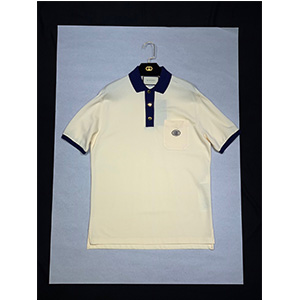 9A+ quality gucci cotton polo with interlocking g patch