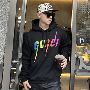 9A+ quality cotton sweatshirt with gucci blade print