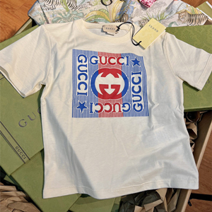 9A++ quality gucci children's cotton logo t-shirt