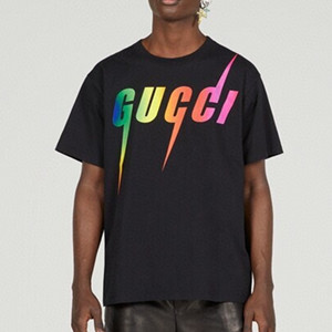 gucci cotton t-shirt with gucci blade print