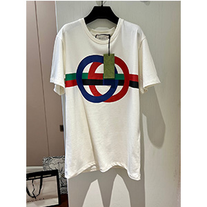 9A+ quality gucci round gg print cotton t-shirt