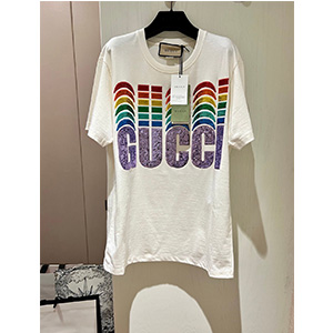 9A+ quality gucci cotton t-shirt with gucci embroidery