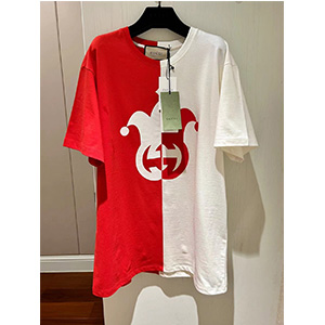 9A+ quality gucci cotton jersey t-shirt with jester print