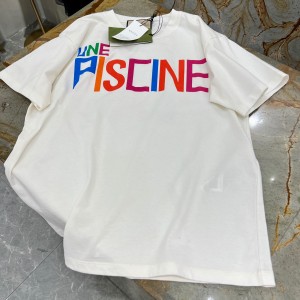 9A+ quality gucci cotton jersey t-shirt with print