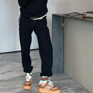 gucci cotton jersey track bottoms
