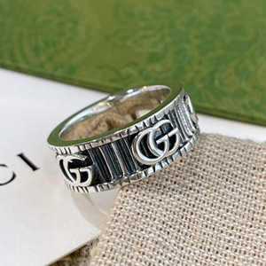 gucci ring with double in silver