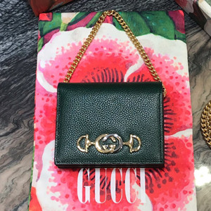 gucci zumi grainy leather card case wallet #570660