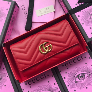 gucci gg marmont continental wallet #443436