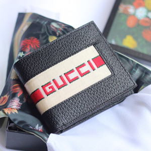 gucci stripe leather wallet #408827