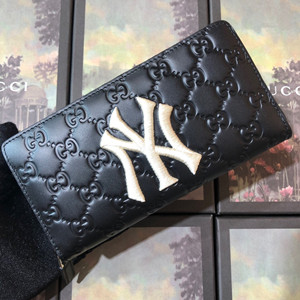 gucci zip around wallet with ny yankees patch #547791