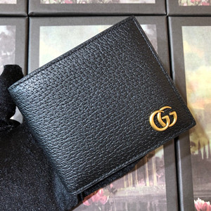gucci gg marmont leather bi-fold wallet #428726