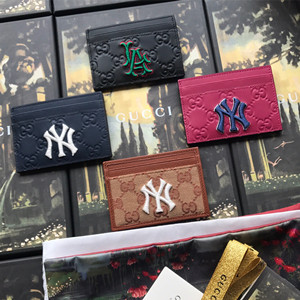 gucci card case wallet with ny yankees patch #547793