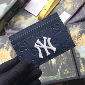 gucci card case wallet with ny yankees patch #547793