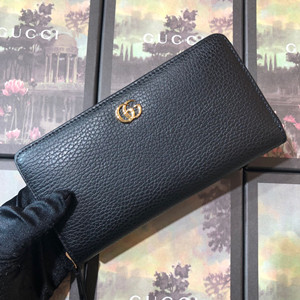 gucci leather zip around wallet #456117