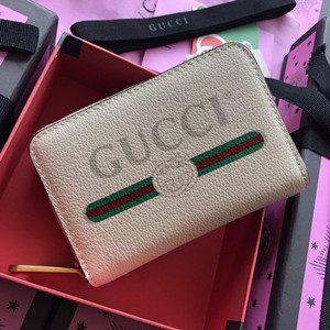 gucci print leather card case wallet #496319