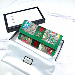 gucci ophidia gg flora continental wallet #523153