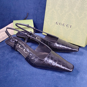9A+ quality gucci women's crocodile print pump shoes