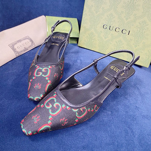 9A+ quality gucci women's gg slingback pump shoes