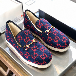 gucci men's gg wool loafer shoes