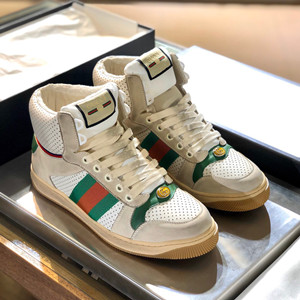 gucci men's screener leather high-top sneaker shoes