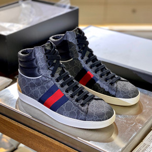 gucci ace gg high-top sneaker shoes