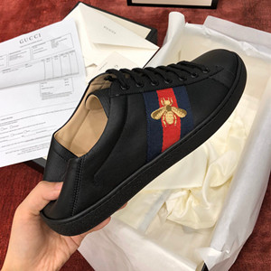 9A+ quality gucci men's ace leather sneaker shoes