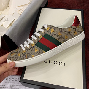 9A+ quality gucci men's ace gg supreme bees sneaker shoes