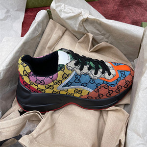 9A+ quality gucci men's rhyton gg multicolor sneaker shoes