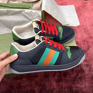 9A+ quality gucci men's screener leather sneaker shoes