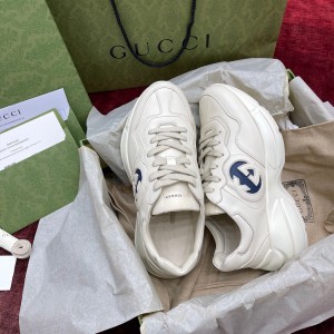 9A+ quality gucci men's interlocking g rhyton sneaker shoes