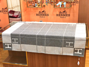 hermes wool blanket 170cm x 135cm