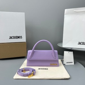 jacquemus 21cm le chiquito long leather handbag