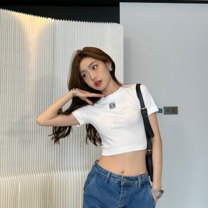 loewe cropped top in cotton